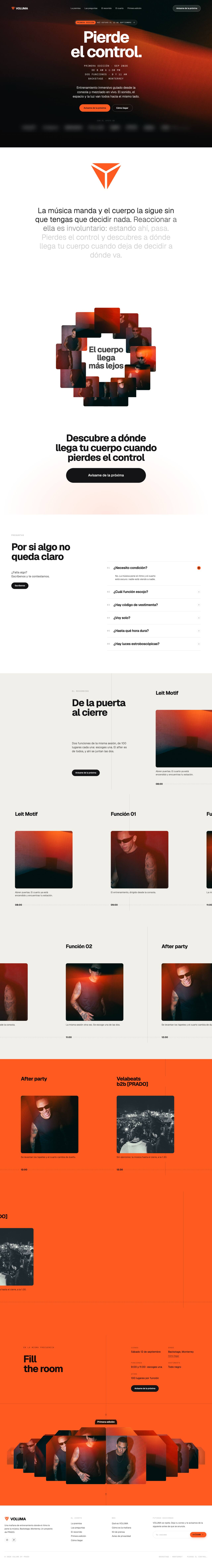 página de inicio de voluma.mx en escritorio